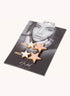 Marbelized Star Duo Clip - Colors: Pink Pearlescence & Mother of Pearl White